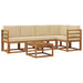 Set de canapea cu pernă 6 pcs Natural și Bej - WALTI WALTI