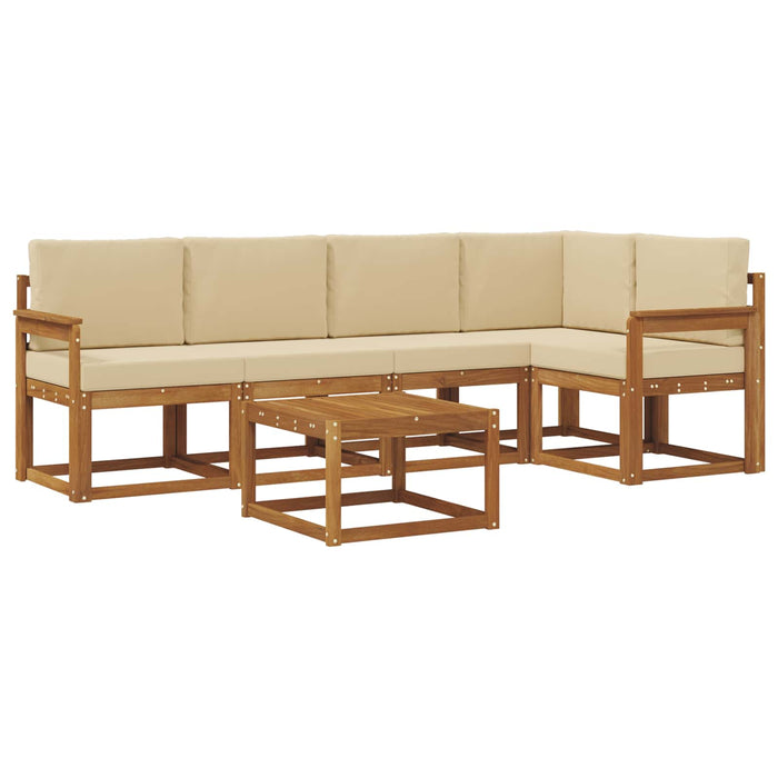 Set de canapea cu pernă 6 pcs Natural și Bej - WALTI WALTI