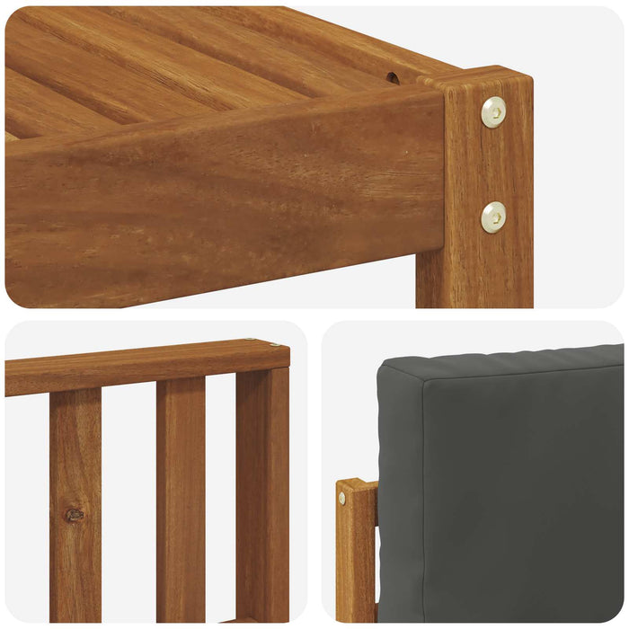 Set de canapele de exterior cu pernă 6 pcs Natural și Antracit WALTI