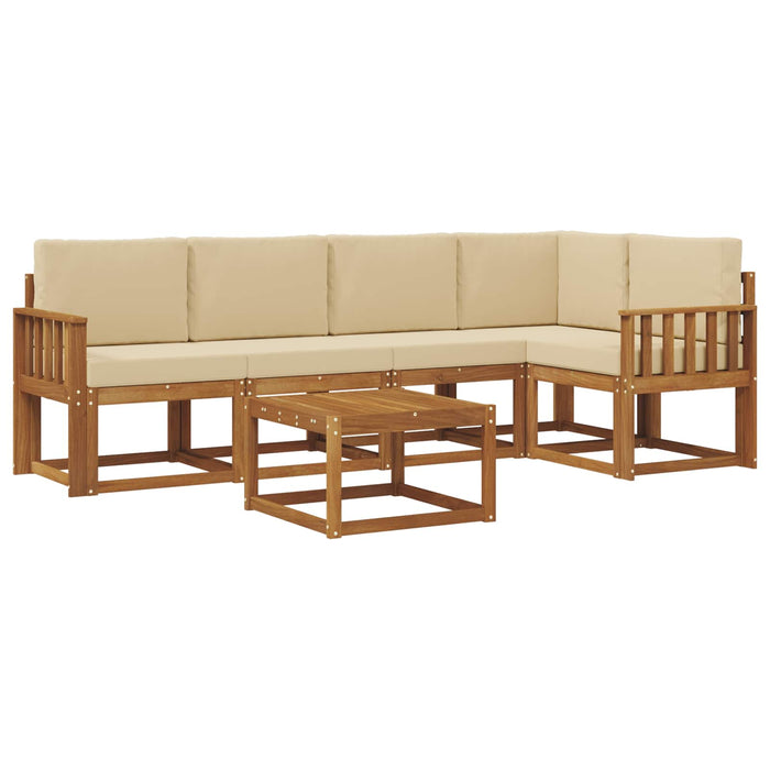Set de canapea cu pernă 6 pcs Natural și Bej - WALTI WALTI
