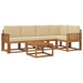 Set de canapea cu pernă 6 pcs Natural și Bej - WALTI WALTI