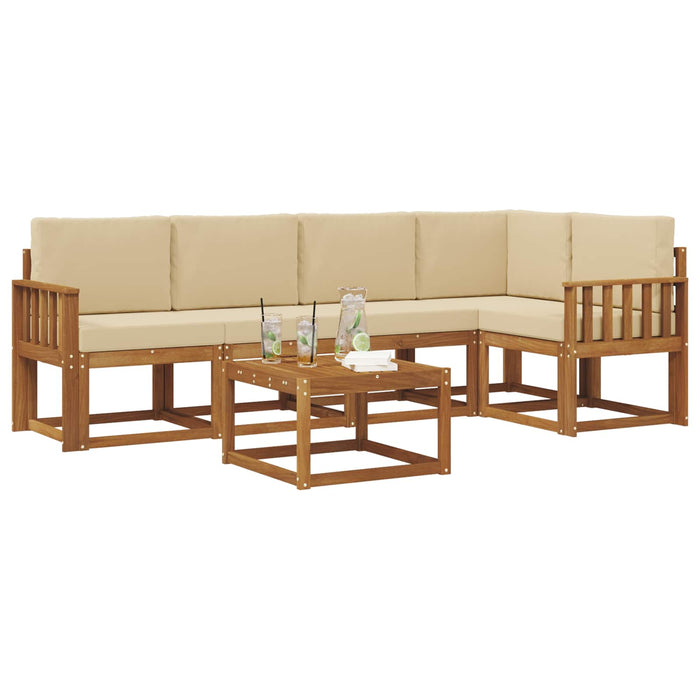 Set de canapea cu pernă 6 pcs Natural și Bej - WALTI WALTI