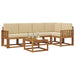 Set de canapea cu pernă 6 pcs Natural și Bej - WALTI WALTI