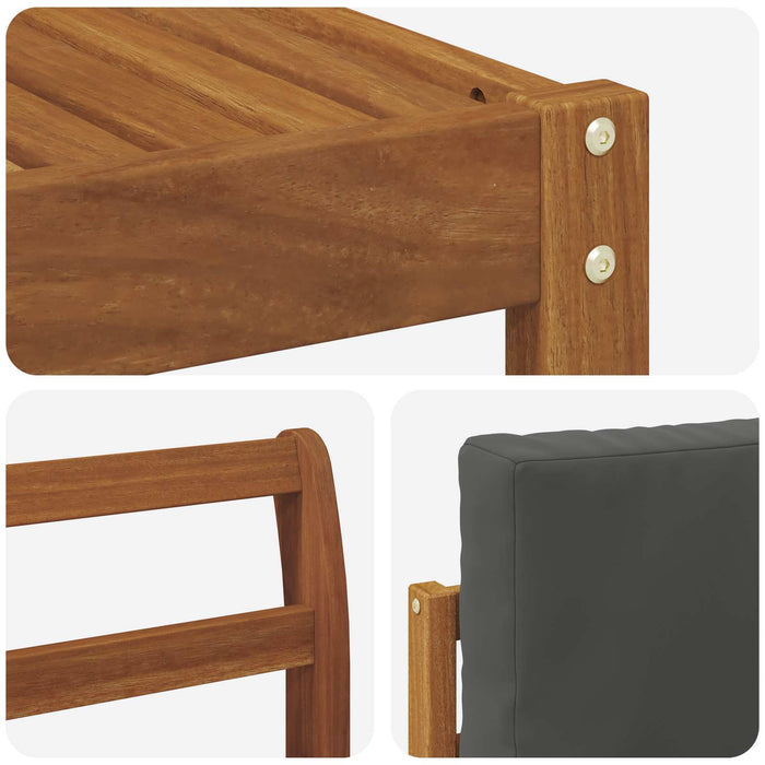 Set de canapele de exterior cu pernă 6 pcs Natural și Antracit WALTI