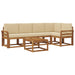 Set de canapea cu pernă 6 pcs Natural și Bej - WALTI WALTI