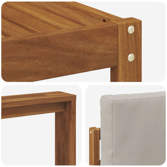 Set de canapele de exterior 6 pcs Gri natural și deschis - WALTI WALTI