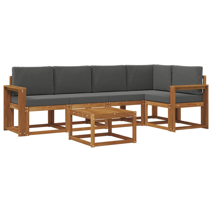 Set de canapele de exterior cu pernă 6 pcs Natural și Antracit - WALTI WALTI