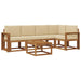 Set de canapea cu pernă 6 pcs Natural și Bej - WALTI WALTI