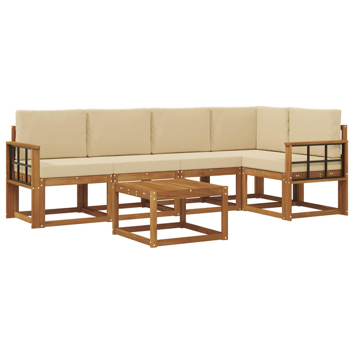 Set de canapea cu pernă 6 pcs Natural și Bej - WALTI WALTI