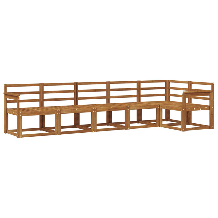 Set de canapele de exterior 6 pcs natural Lemn Solid de Acacia - WALTI WALTI