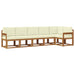 Set de canapele de exterior cu pernă 6 pcs Natural și Crem - WALTI WALTI