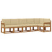 Set de canapele de exterior cu pernă 6 pcs Natural și Bej - WALTI WALTI