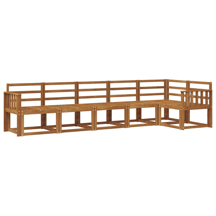 Set de canapele de exterior 6 pcs natural Lemn Solid de Acacia - WALTI WALTI