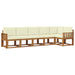 Set de canapele de exterior cu pernă 6 pcs Natural și Crem - WALTI WALTI