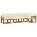 Set de canapele de exterior cu pernă 6 pcs Natural și Crem - WALTI WALTI