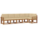 Set de canapele de exterior cu pernă 6 pcs Natural și Bej - WALTI WALTI