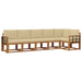Set de canapele de exterior cu pernă 6 pcs Natural și Bej - WALTI WALTI