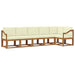 Set de canapele de exterior cu pernă 6 pcs Natural și Crem - WALTI WALTI