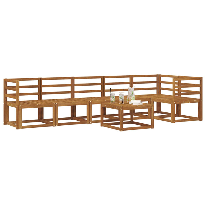 Set de canapele de exterior 7 pcs natural Lemn Solid de Acacia - WALTI WALTI