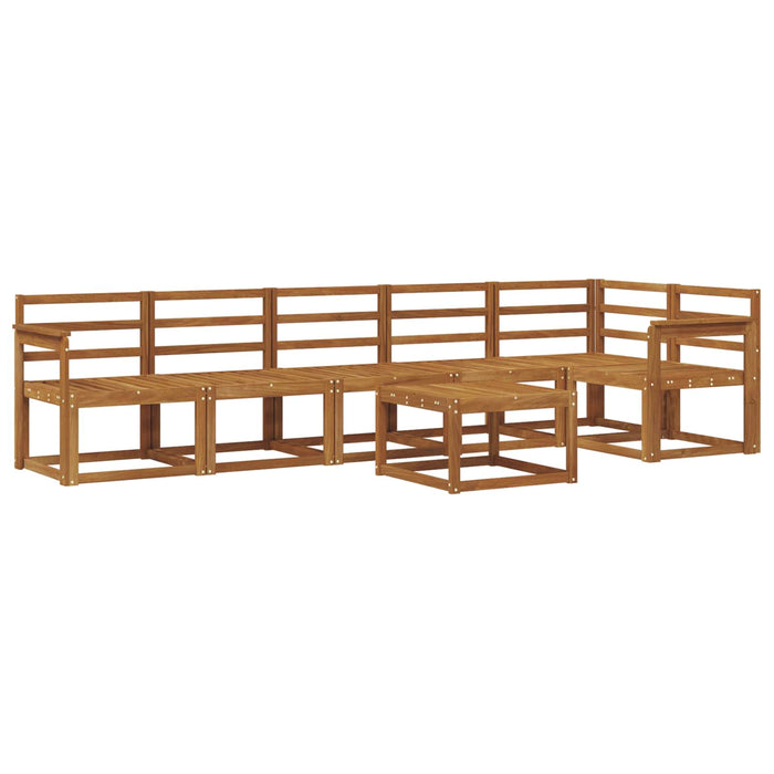 Set de canapele de exterior 7 pcs natural Lemn Solid de Acacia - WALTI WALTI