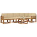 Set de canapele de exterior cu pernă 7 pcs Natural și Bej - WALTI WALTI