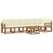 Set de canapele de exterior cu pernă 7 pcs Natural și Crem - WALTI WALTI