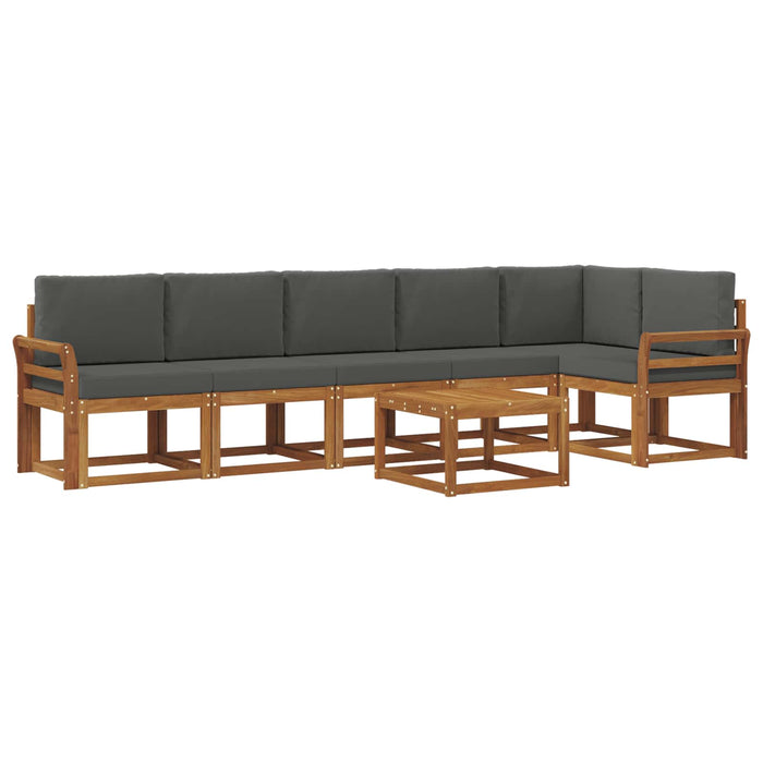 Set de canapele de exterior cu pernă 7 pcs Natural și Antracit - WALTI WALTI