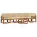 Set de canapele de exterior cu pernă 7 pcs Natural și Bej - WALTI WALTI