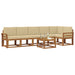 Set de canapele de exterior cu pernă 7 pcs Natural și Bej - WALTI WALTI