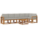 Set de canapele de exterior 7 pcs Gri natural și deschis - WALTI WALTI