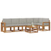 Set de canapele de exterior 7 pcs Gri natural și deschis - WALTI WALTI
