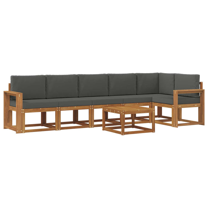 Set de canapele de exterior cu pernă 7 pcs Natural și Antracit - WALTI WALTI