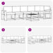 Set de canapele de exterior cu pernă 7 pcs Natural și Antracit - WALTI WALTI