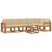 Set de canapele de exterior cu pernă 7 pcs Natural și Bej - WALTI WALTI