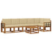 Set de canapele de exterior cu pernă 7 pcs Natural și Bej - WALTI WALTI