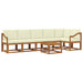 Set de canapele de exterior cu pernă 7 pcs Natural și Crem - WALTI WALTI