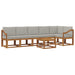 Set de canapele de exterior 7 pcs Gri natural și deschis - WALTI WALTI
