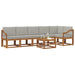 Set de canapele de exterior 7 pcs Gri natural și deschis - WALTI WALTI
