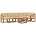 Set de canapele de exterior cu pernă 7 pcs Natural și Bej - WALTI WALTI