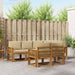 Set de canapele de exterior cu pernă 7 pcs Natural și Bej - WALTI WALTI
