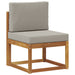 Set de canapele de exterior 8 pcs Gri natural și deschis - WALTI WALTI