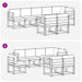 Set de canapele de exterior 8 pcs Gri natural și deschis - WALTI WALTI