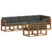 Set de canapele de exterior cu pernă 8 pcs Natural și Antracit - WALTI WALTI
