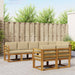 Set de canapele de exterior cu pernă 8 pcs Natural și Bej - WALTI WALTI
