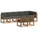 Set de canapele de exterior cu pernă 8 pcs Natural și Antracit - WALTI WALTI