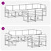 Set de canapele de exterior cu pernă 8 pcs Natural și Antracit - WALTI WALTI