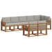 Set de canapele de exterior 8 pcs Gri natural și deschis - WALTI WALTI