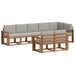 Set de canapele de exterior 8 pcs Gri natural și deschis - WALTI WALTI