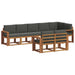 Set de canapele de exterior cu pernă 8 pcs Natural și Antracit - WALTI WALTI