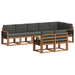 Set de canapele de exterior cu pernă 8 pcs Natural și Antracit - WALTI WALTI